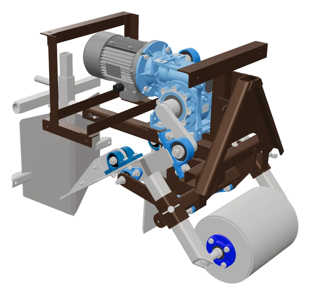 3D model ťažkého rýľovacieho stroja